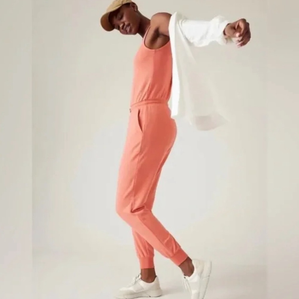Athleta Balance Jumpsuit // Soft Persimmon